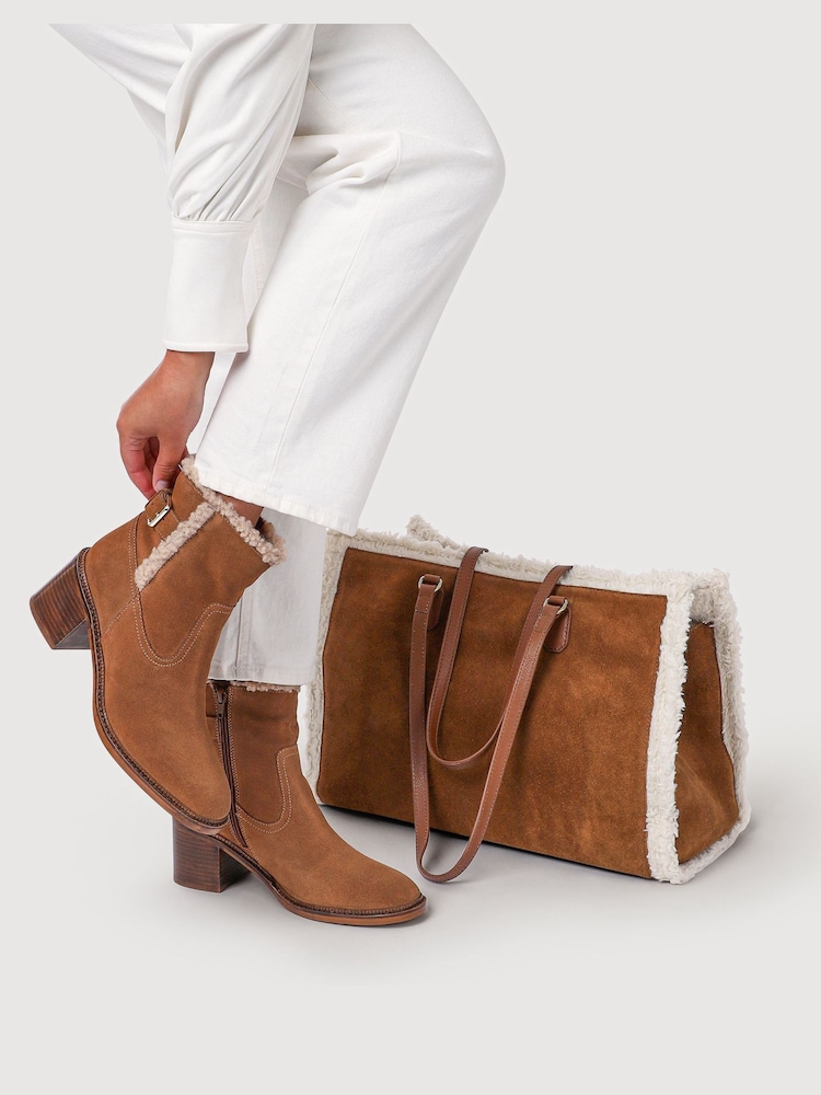 Jones Bootmaker Brown Mavis Leather Buckled Ankle Boots - Image 1 of 6 Jones Bootmaker Brown Mavis Leather Buckled Ankle Boots - Image 1 of 6