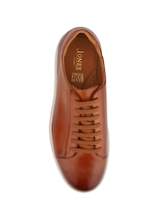 Castanho - Ajuste amplo - Tênis de couro masculino Jones Bootmaker Simon - Imagem 5 de 6