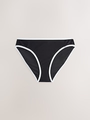 Red/Blue/Black RIb Rib High Leg Bikini Bottoms 3 Pack - Image 7 of 10