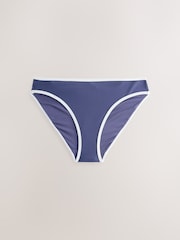 Red/Blue/Black RIb Rib High Leg Bikini Bottoms 3 Pack - Image 8 of 10