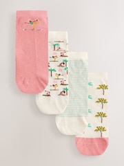 Yoga Conversational Trainer Socks 4 Pack - Image 1 of 7