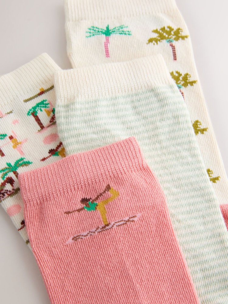 Yoga Conversational Trainer Socks 4 Pack - Image 7 of 7