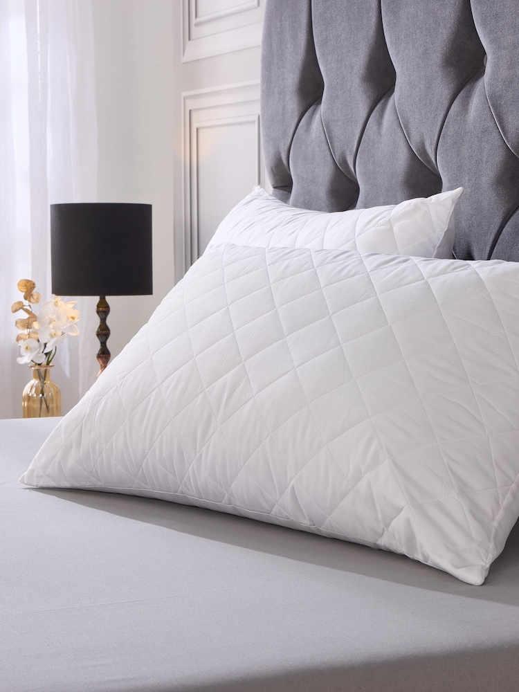 Downland Quilted Dream Pillows Pair - Image 1 of 5
