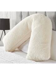 Downland V-Shape Teddy Fleece Pillow - Image 1 of 5