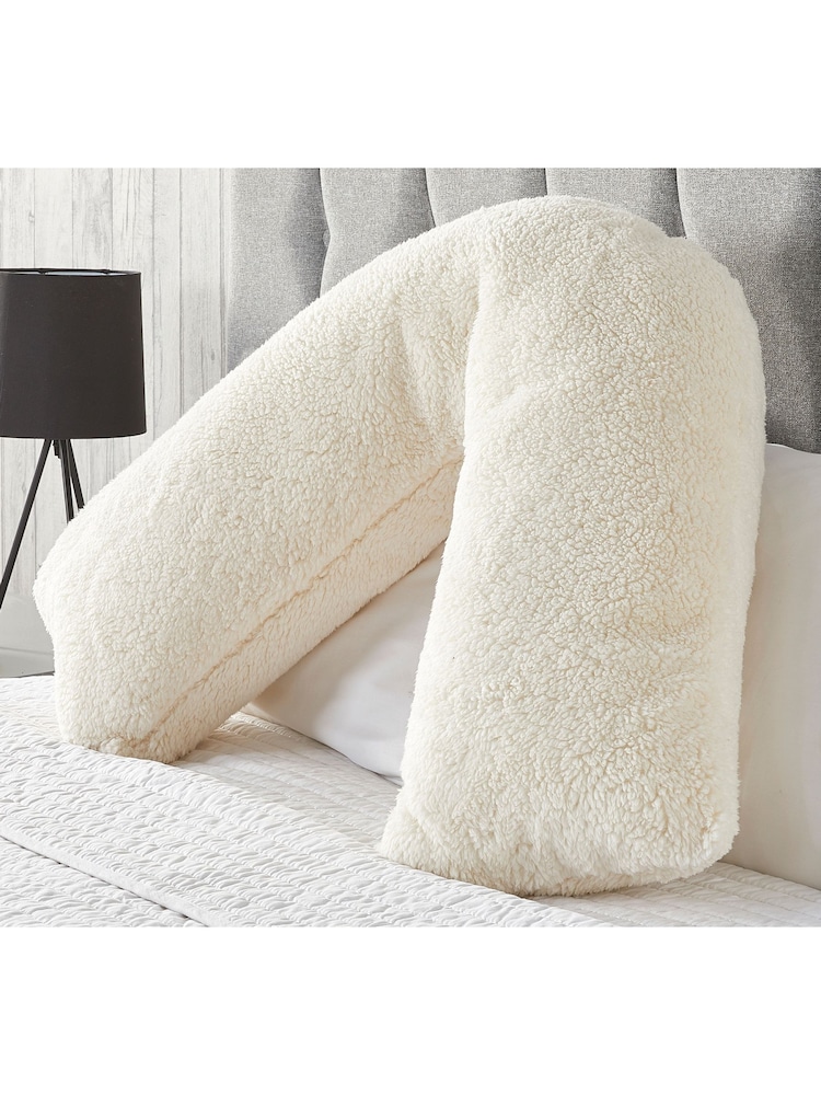 Downland V-Shape Teddy Fleece Pillow - Image 1 of 5 Downland V-Shape Teddy Fleece Pillow - Image 1 of 5