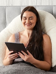 Downland V-Shape Teddy Fleece Pillow - Image 2 of 5