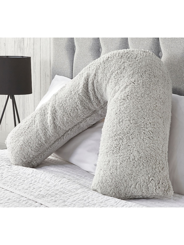 Downland V-Shape Teddy Fleece Pillow - Image 1 of 5 Downland V-Shape Teddy Fleece Pillow - Image 1 of 5