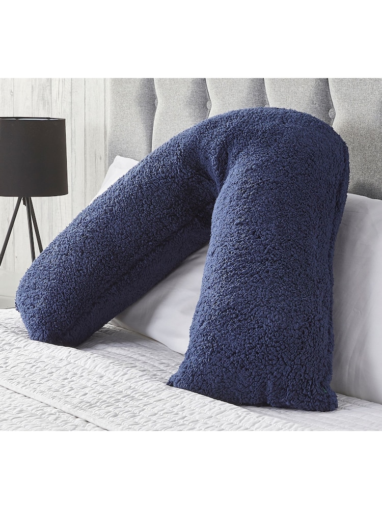 Downland V-Shape Teddy Fleece Pillow - Image 1 of 5 Downland V-Shape Teddy Fleece Pillow - Image 1 of 5