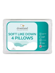 Downland Soft Like Down Microfibre Pillows Pair - Image 4 of 5