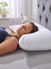 Downland Medium Support Microfibre Pillow Pair - Image 4 of 6