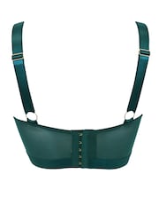 Pour Moi Green Non Padded India Embroidery Underwired Bustier Bra - Image 5 of 5