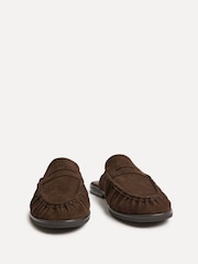 Linzi Brown Intro Ruched Slip On Mules - Image 4 of 6