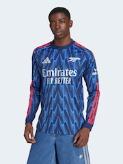 adidas Blue Arsenal 25/26 Long Sleeve Away Jersey - Image 1 of 7