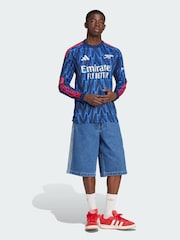 adidas Blue Arsenal 25/26 Long Sleeve Away Jersey - Image 4 of 7