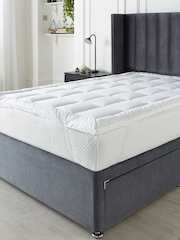 Downland White 1" Deep Forever Full Mattress Topper - Image 1 of 5