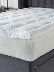 Downland White 1" Deep Forever Full Mattress Topper - Image 2 of 5