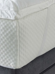 Downland White 1" Deep Forever Full Mattress Topper - Image 4 of 5