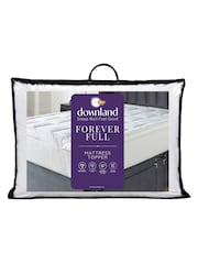 Downland White 1" Deep Forever Full Mattress Topper - Image 5 of 5