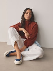 دنيم - Forever Comfort® Canvas Ballet Flats - Image 3 of 10