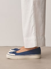 دنيم - Forever Comfort® Canvas Ballet Flats - Image 5 of 10