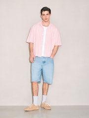 Pink Micro Check Short Sleeve Shirt - Image 2 of 7