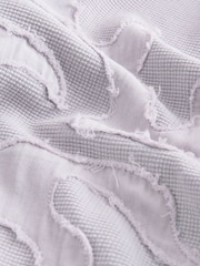 Light Purple EDIT Graphic Waffle Texture Crew Neck Sweatshirt - Image 7 of 8