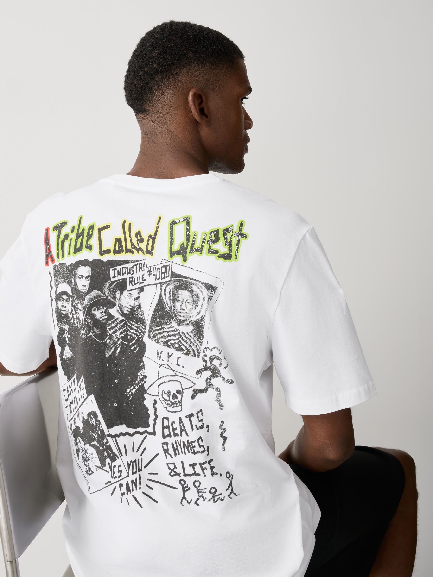 Buy White EDIT A Tribe Called Quest Relaxed Fit T-Shirt from the