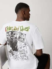 Balts - EDIT A Tribe Called Quest relaxed Fit T-krekls - Attēls 1 no 9
