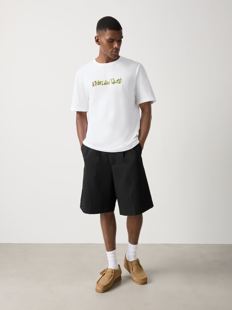 Balts - EDIT A Tribe Called Quest relaxed Fit T-krekls - Attēls 2 no 9