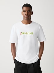 Balts - EDIT A Tribe Called Quest relaxed Fit T-krekls - Attēls 4 no 9