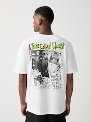 Balts - EDIT A Tribe Called Quest relaxed Fit T-krekls - Attēls 5 no 9
