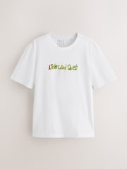 Balts - EDIT A Tribe Called Quest relaxed Fit T-krekls - Attēls 6 no 9