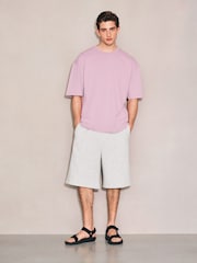 Lilac Heavyweight Oversized Edit T-Shirt - Image 2 of 7