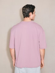 Lilac Heavyweight Oversized Edit T-Shirt - Image 3 of 7