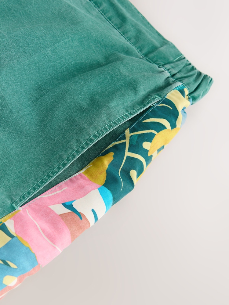 أخضر - Edit Printed Panel Boardshort - صورة 11 من 11