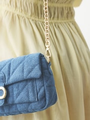 Blau - Umhängetasche mit Hardware-Details - Bild 5 von 10