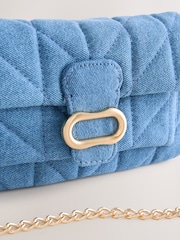 Blau - Umhängetasche mit Hardware-Details - Bild 9 von 10