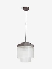 Lipsy Silver Ridge Glass Chandelier Light - Image 5 of 5