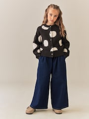Brown Spot Tinsel Cardigan (3-16yrs) - Image 2 of 7