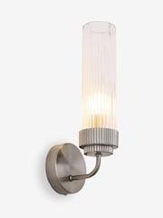 Lipsy Silver Ridge Glass Wall Light - Image 4 of 5