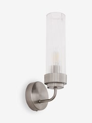 Lipsy Silver Ridge Glass Wall Light - Image 5 of 5