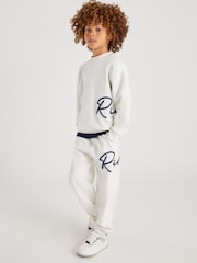 River Island River Branded Sweatshirt & Jogger Set - صورة 1 من 6