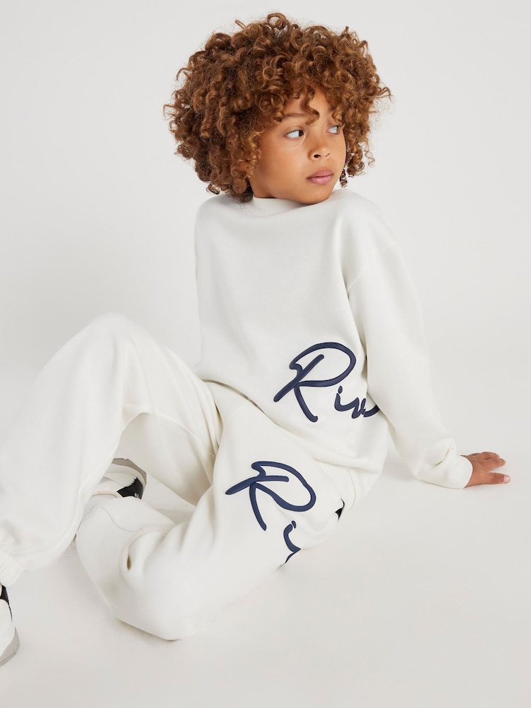 River Island River Branded Sweatshirt & Jogger Set - صورة 2 من 6