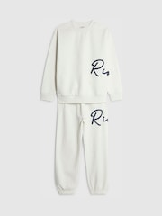 River Island River Branded Sweatshirt & Jogger Set - صورة 5 من 6