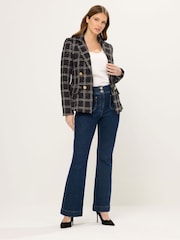 Star by Julien MacDonald Black Check Boucle Blazer - Image 2 of 5