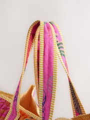 Pink Summer Print Quilted Bag - Image 7 of 7