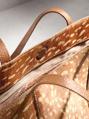 Animal N.Premium Leather Deer Print Shoulder Bag - Image 10 of 10