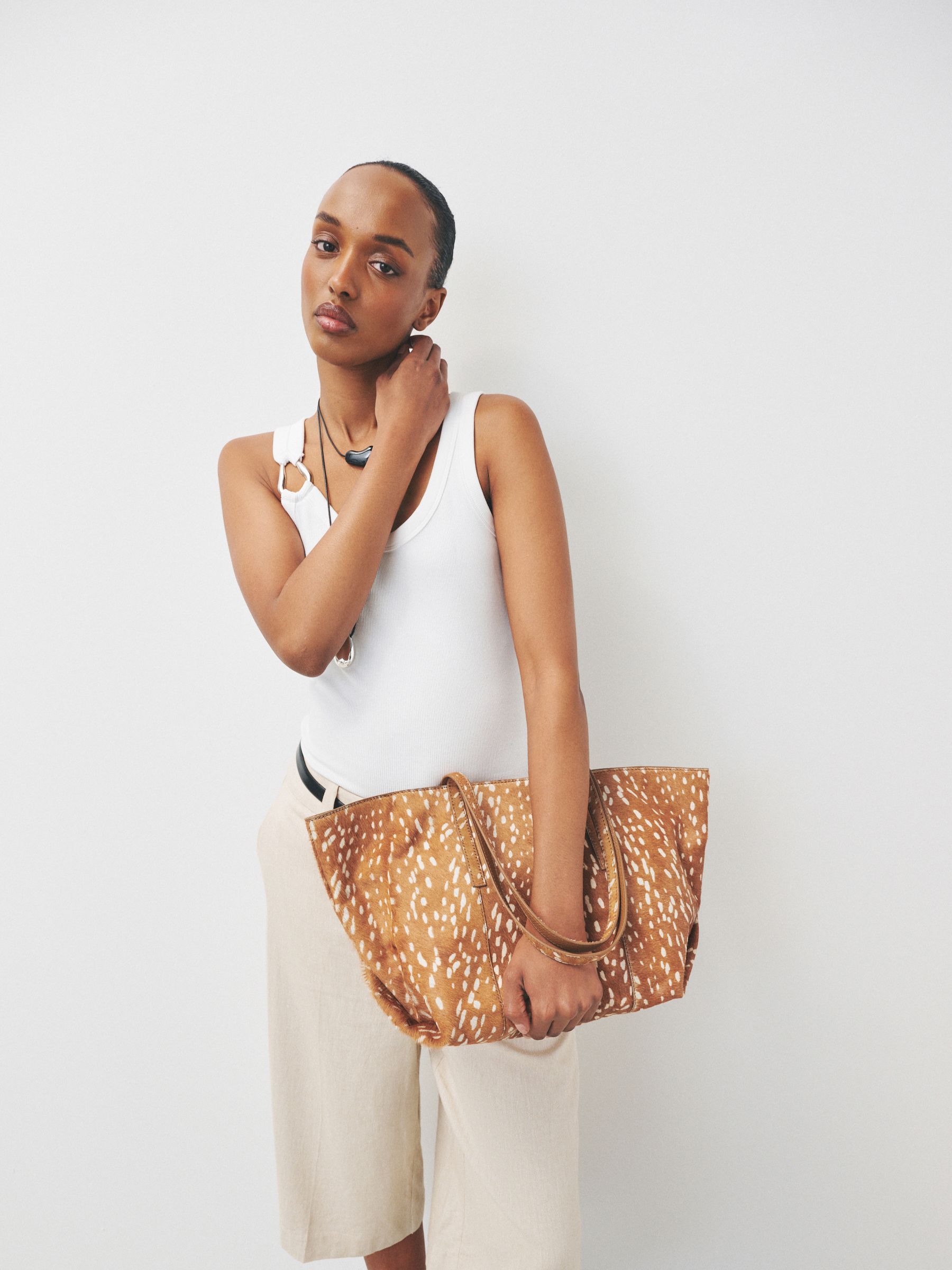Buy Animal N. Premium Leather Deer Print Shoulder Bag from Next Canada
