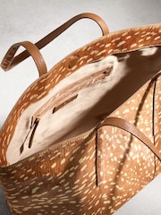 Animal N.Premium Leather Deer Print Shoulder Bag - Image 8 of 10