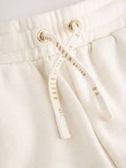 Baker by Ted Baker Cream 2 Piece Marl Lace Trim Zip-Through Hoodie & Joggers Set - Image 14 of 15